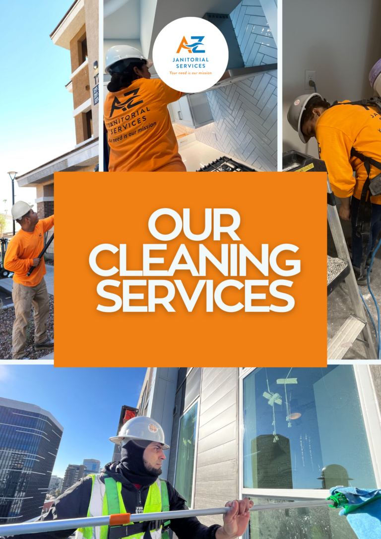 Our Services creating spaces that sparkle AZ Janitorial.